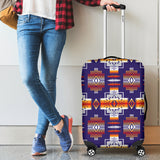 GB-NAT0004 Purple Pattern Native American Luggage Covers