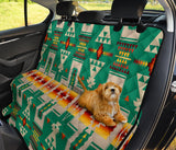 Powwow Store gb nat00062 08 green tribe design native american pet seat cover