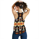 Powwow Store gb nat00062 01 black tribe design native american racerback tank