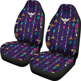 Powwow Store gb nat00575 thunderbird pattern blue car seat cover