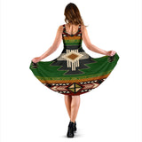 Indigenous Green Native American 3D Dress - Powwow Store