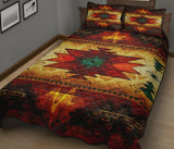 Powwow Store southwest brown symbol native american quilt bed set 1