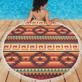 Ethnic Pattern Native American Beach Blanket - Powwow Store