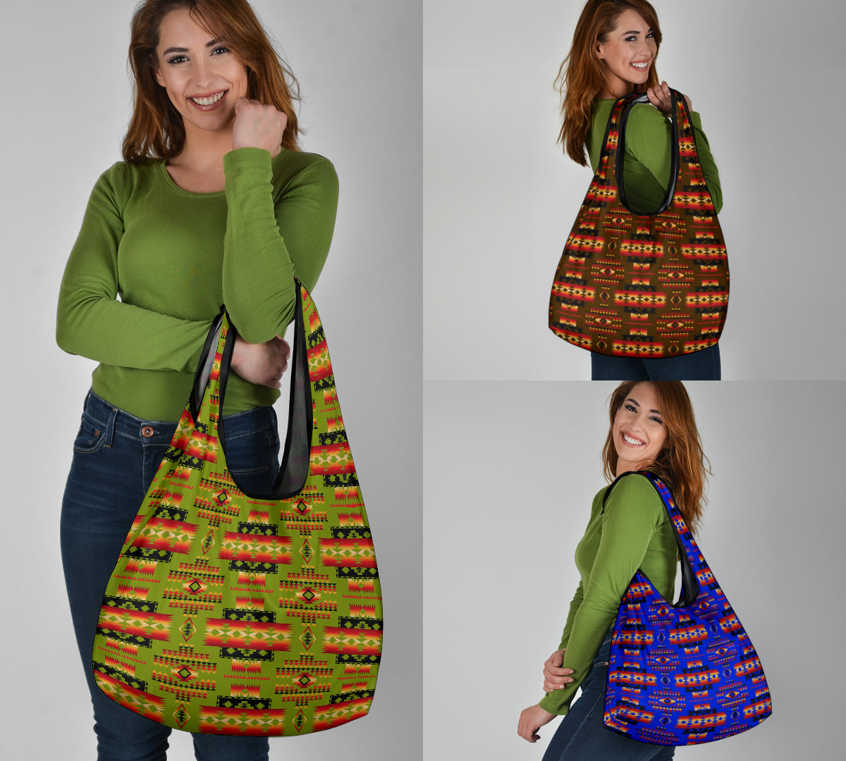 Tribe Native Mixing Color Grocery Bags - Powwow Store