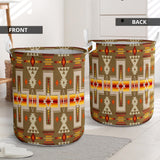 Powwow Store gb nat00062 10 light brown tribe design laundry basket