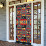GB-NAT00046-11 Gray Tribe Pattern Native American Door Sock