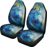 CSC-0015 Blue Horse Art Native Car Seat Covers