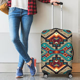 Tribe Blue Pattern Native American Luggage Covers - Powwow Store