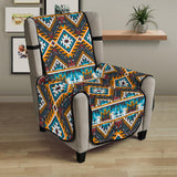 GB-NAT00406 Yellow Aztec Geometric 23 Chair Sofa Protector