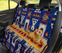 GB-NAT00062-04 Navy Tribe Design Native American Pet Seat Cover - Powwow Store