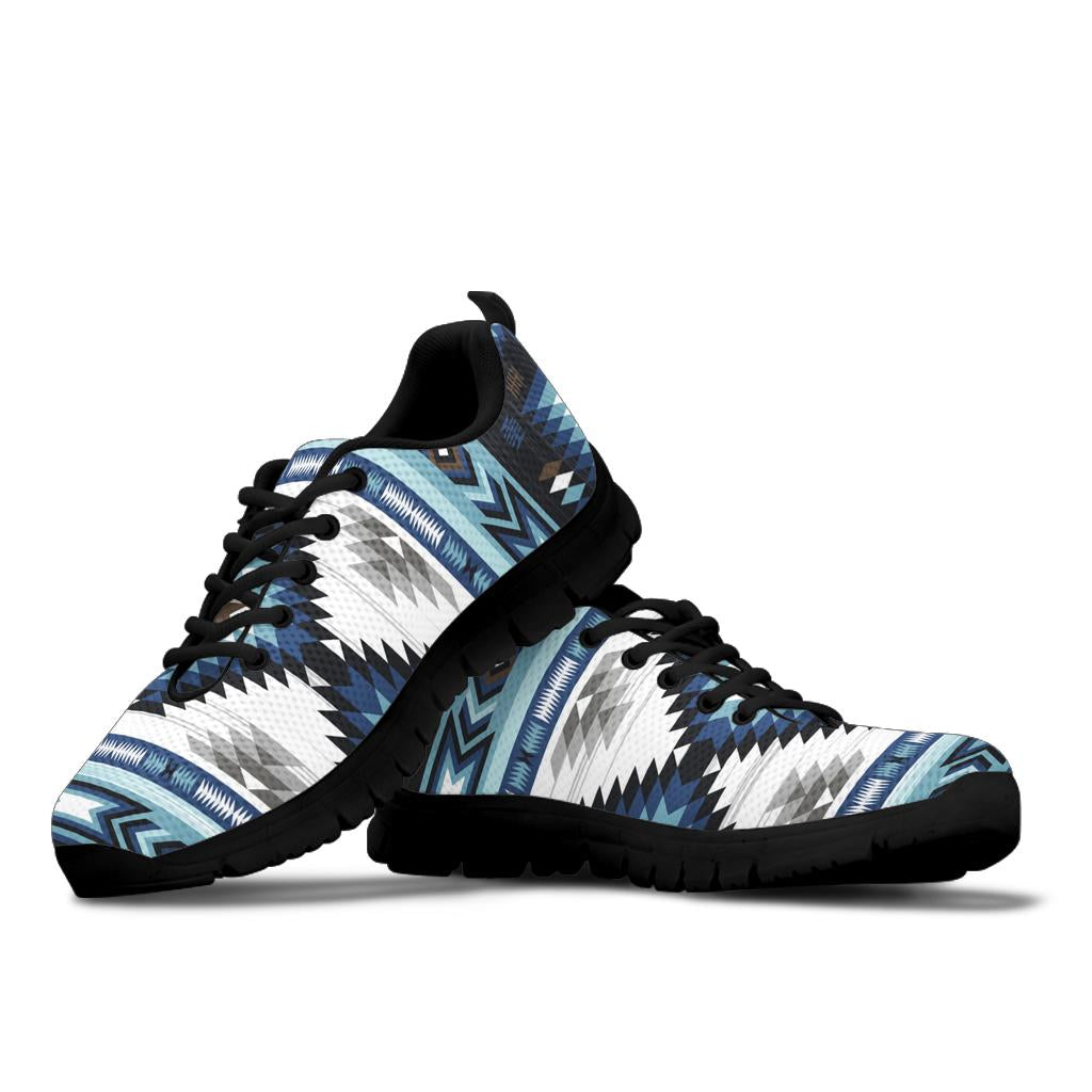 GB-NAT00528 Blue Colors Pattern  Sneaker