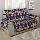 Native American Tribe Navy Pattern Chair Sofa Protector - Powwow Store