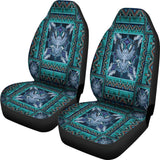 Powwow Storecsa 00010 blue tribe pattern car seat cover