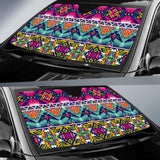 Native American Thunderbird Pattern Auto Sun Shades
