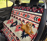 GB-NAT00375 Pink & Navy Pattern Native Pet Seat Cover