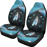 Powwow Store csa 004 blue light feather car seat covers