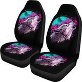 FS-NAT0050 Wolf Howl Full Moon Car Seat Covers