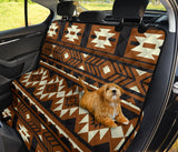 GB-NAT00508 Brown Pattern Native Pet Seat Cover