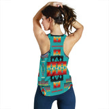 Powwow Store gb nat00046 01 blue native tribes pattern native american womens racerback tank