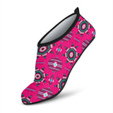 Powwow Storeas0002 pattern pink neon aqua shoes