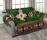 Southwest Green Symbol Native American 54" Chair Sofa Protector - Powwow Store