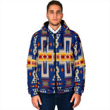 Powwow Storegb nat00062 04 navy tribe mens padded hooded jacket