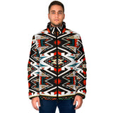 Powwow Storegb nat00049 tribal colorful pattern mens padded jacket