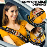 GB-NAT00062-01 Black Tribe Design Seat Belt Cover