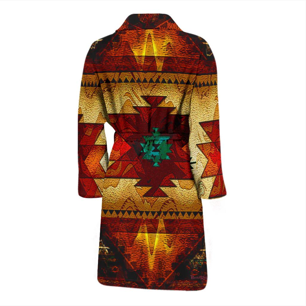 Southwest Brown Symbol Native American Bath Robe – Powwow Store
