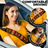 Powwow Store gb nat00046 08 brown native tribes pattern seat belt cover