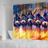 Warriors Native American Shower Curtain - Powwow Store