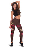 Brown Bison Native American Women's Leggings - ProudThunderbird