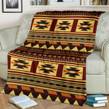 Powwow Store gb nat00507 brown ethnic pattern native blanket