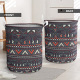 Powwow Store gb nat00586 tribal pattern elephants laundry basket