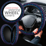 GB-NAT00598 Seamless Ethnic Ornaments Steering Wheeel Cover