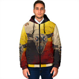 Powwow Storegb nat00025 bison medicine wheels mens padded hooded jacket 1