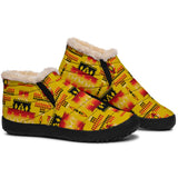 Yellow  Native Tribes Pattern Native American Winter Sneakers