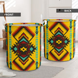 Powwow Store gb nat00413 abstract geometric ornament laundry basket