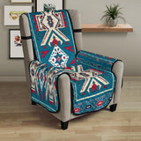 Blue Pink Native Design Native American 23 Chair Sofa Protector