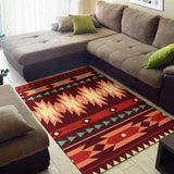 Powwow Store gb nat00510 red ethnic pattern area rug