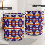 Powwow Store gb nat0004 purple pattern laundry basket