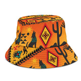 GB-NAT00231 Kokopelli Myth Yellow Bucket Hat