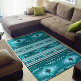 Powwow Store gb nat00602 blue light pattern area rug