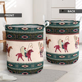 Powwow Store gb nat00284 native american chief horse laundry basket