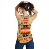 Powwow Store gb nat00046 15 light brown tribe pattern native american womens racerback tank