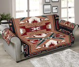 Orange Geometric Native American 70 Chair Sofa Protector - Powwow Store