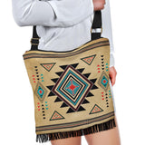 Southwest Symbol Native American Crossbody Boho Handbag