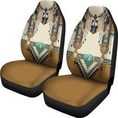 Brown Pattern Breastplate Native American Car Seat Cover GB-NAT00059-CARS01 - Powwow Store