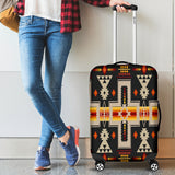 Powwow Store gb nat00062 01 black tribe design native american luggage covers