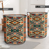 Powwow Store gb nat00225 orange native tribes laundry basket